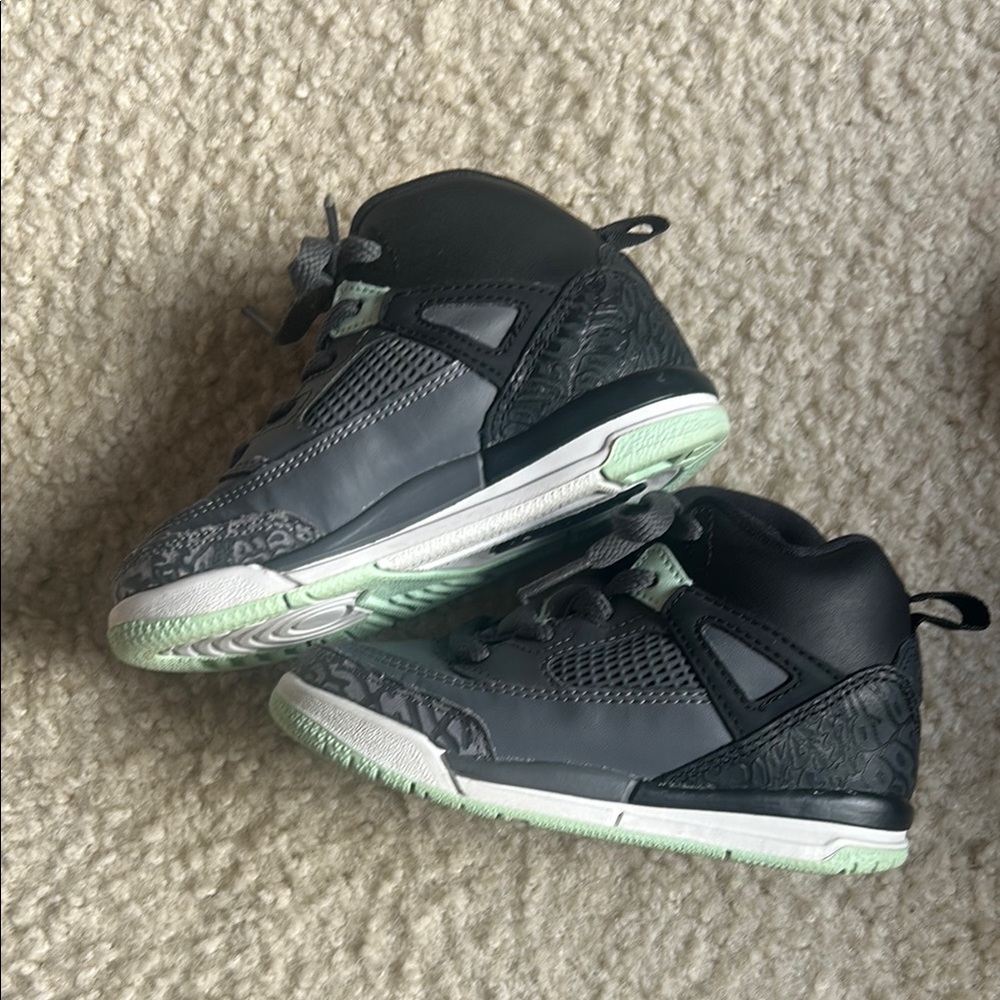 Kids Black and Gray Jordan Sneakers 8C